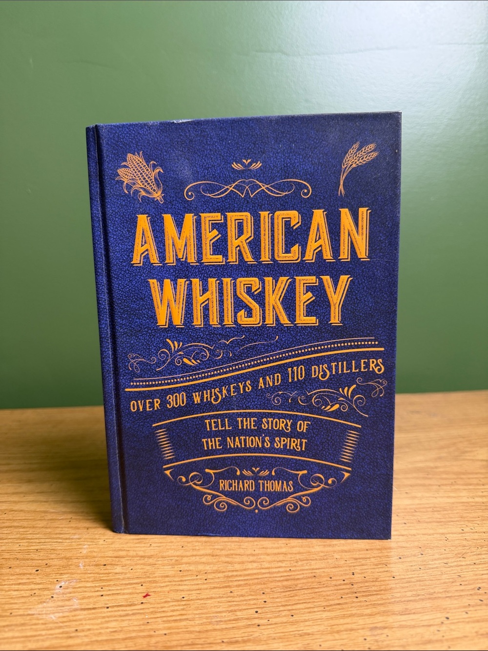 American Whiskey Hardcover Coffee Table Book - Navy and Gold